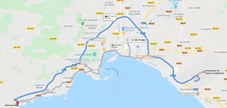 como llegar a palmanova