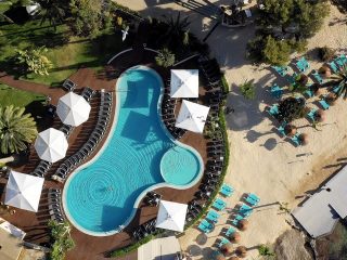 Son Caliu Spa & Oasis aerial view main pool